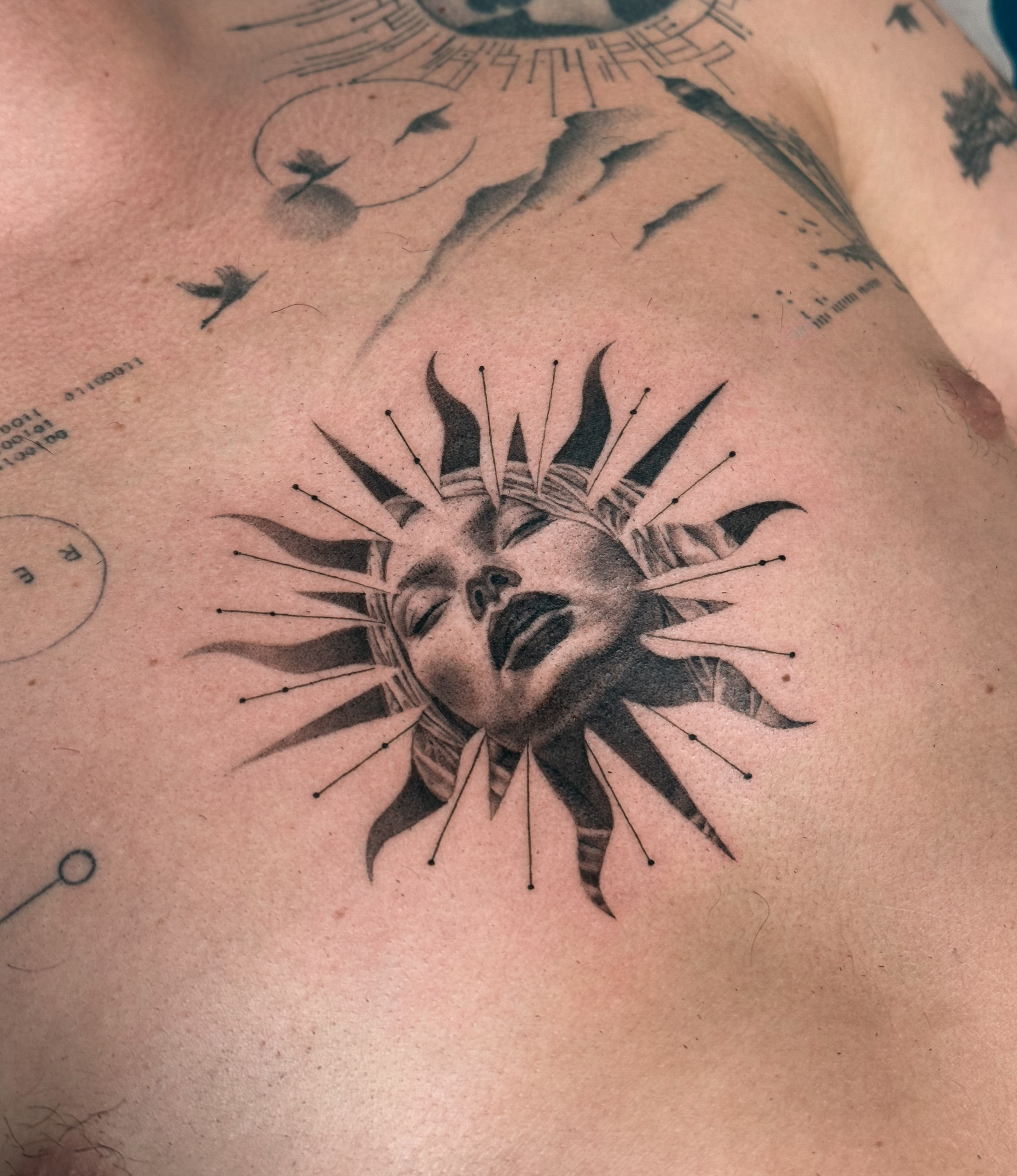 Soleil, visage
